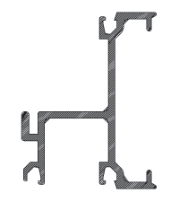 CRL-U.S. Aluminum 0G21322 Bronze Anodized Intermediate Horizontal, 2" x 1-3/4" - 24'-2" Stock Length