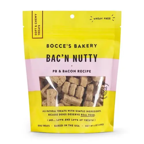 Chews Bac N' Nutty PB and Bacon For Dogs 6 oz Chews Bac N' Nutty PB and Bacon For Dogs 6 oz
