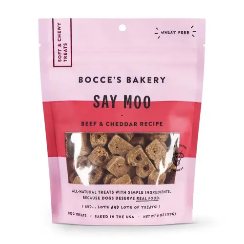 Chews Say Moo Beef and Cheddar For Dogs 6 oz Chews Say Moo Beef and Cheddar For Dogs 6 oz