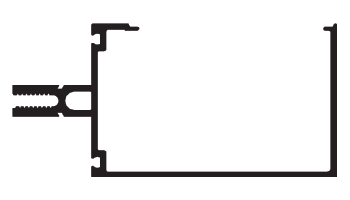 CRL-U.S. Aluminum CW92611 Clear Anodized 4" Open Back Horizontal Mullion - 24'-2" Stock Length