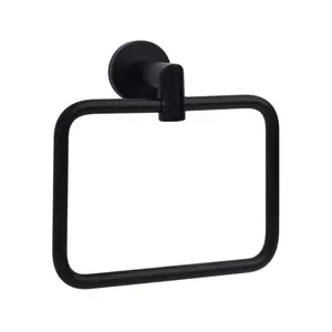 TAYMOR 04-2804ABLK Towel Ring Matte Black