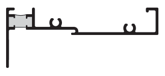 CRL-U.S. Aluminum ES35322 Head/Sill, Dark Bronze Anodized - 24'-2" Stock Length