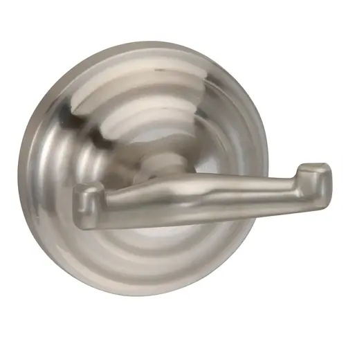 Double Robe Hook Satin Nickel