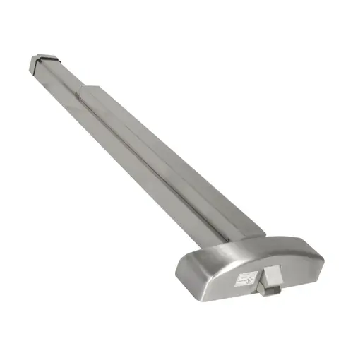 Safety Rated Push Pad Exit Device Satin Stainless Steel