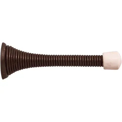 Spring Door Stop, 3-3/4" Oil Rubbed Bronze Spring Door Stop, 3-3/4" Oil Rubbed Bronze