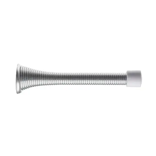 Spring Door Stop, 3-3/4" Satin Chrome Spring Door Stop, 3-3/4" Satin Chrome