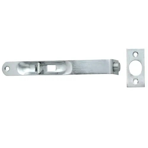Radius End Flush Bolt Satin Chrome