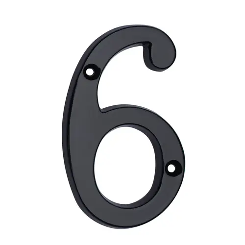 6" Classic Aluminum House Numbers Matte Black 6" Classic Aluminum House Numbers Matte Black