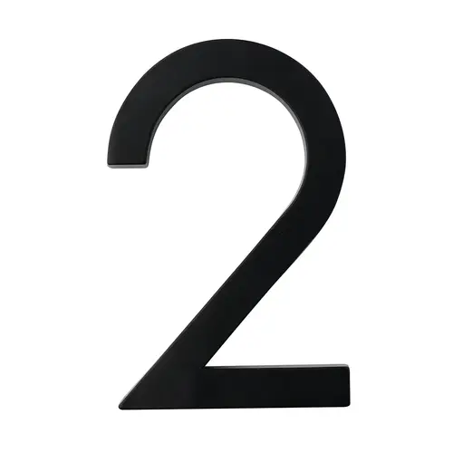 5" Designer House Numbers Matte Black