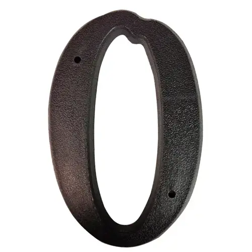 5-1/2" Script Style House Number Matte Black