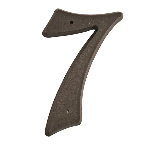 5-1/2" Script Style House Number Matte Black