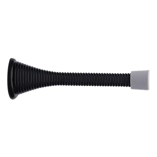 Spring Door Stop, 3-1/8" Matte Black