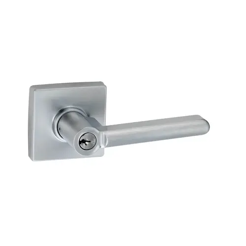 Square Rose Lever Satin Chrome Square Rose Lever Satin Chrome
