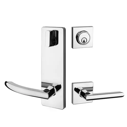 Square Rose Interconnected Lock Polished Chrome Square Rose Interconnected Lock Polished Chrome