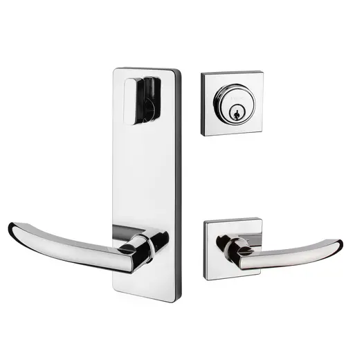 Square Rose Interconnected Lock Polished Chrome Square Rose Interconnected Lock Polished Chrome