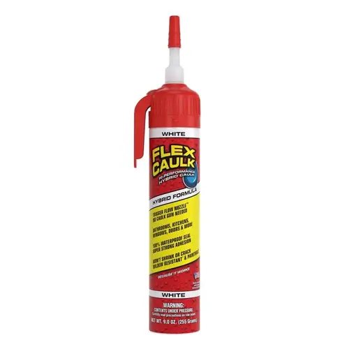Caulk Flex White Polymer Advanced Hybrid Polymer 9 fl. oz. White