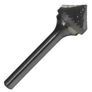 Brixwell CBSK7 90 Carbide Bur 2-5/16" Overall 1/4" Shank Uncoated (Bright)