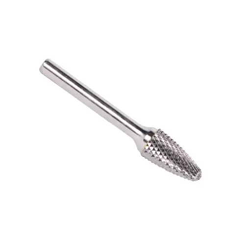 Tree Radius End Carbide Bur 2" Overall 1/4" Shank Uncoated (Bright) Tree Radius End Carbide Bur 2" Overall 1/4" Shank Uncoated (Bright)