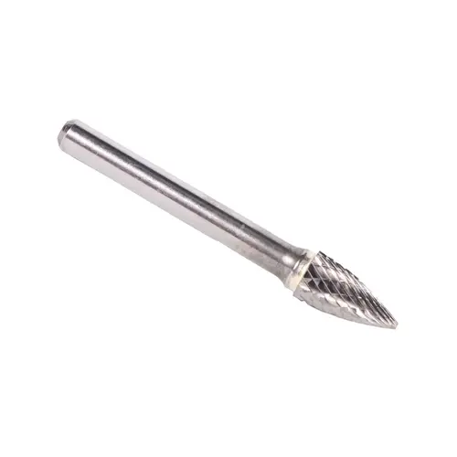 Tree Pointed End Carbide Bur 2-3/4" Overall 1/4" Shank Uncoated (Bright)
