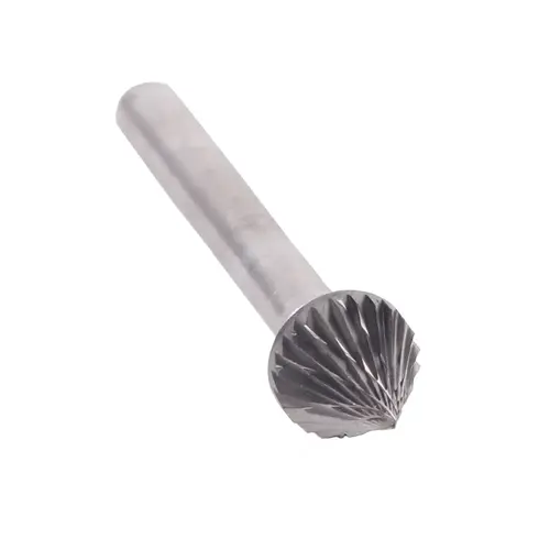 60 Carbide Bur 2" Overall 1/4" Shank Uncoated (Bright) 60 Carbide Bur 2" Overall 1/4" Shank Uncoated (Bright)