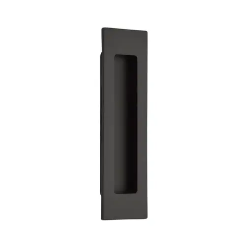 6" Modern Rectangular Flush Pull Flat Black Finish 6" Modern Rectangular Flush Pull Flat Black Finish