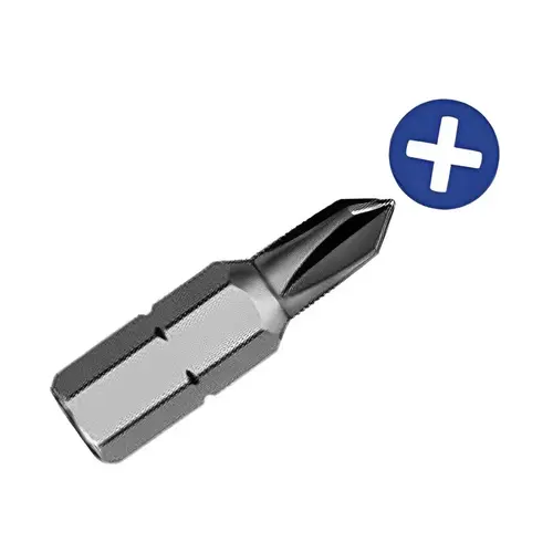 P1 Reduced Insert Bit with 1/4 hex shank P1 Size 1" Overall Uncoated (Bright) P1 Reduced Insert Bit with 1/4 hex shank P1 Size 1" Overall Uncoated (Bright)