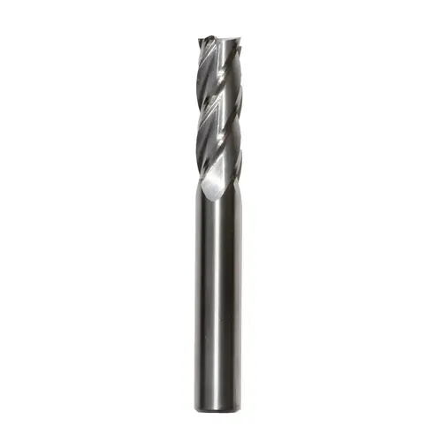 1/4" Carbide 4 Flute Single End Long End Mill 1/4" Size 1-1/2" Flute 1/4" Mill Uncoated (Bright) 1/4" Carbide 4 Flute Single End Long End Mill 1/4" Size 1-1/2" Flute 1/4" Mill Uncoated (Bright)