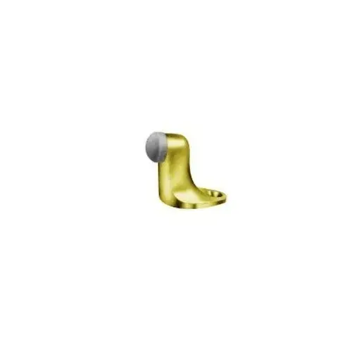 Gooseneck Floor Bumper Unlacquered Brass Finish Gooseneck Floor Bumper Unlacquered Brass Finish