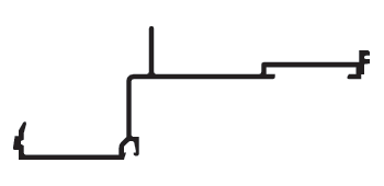 CRL-U.S. Aluminum CS56811 Stacking Head Channel - 24'-2", Clear Anodized Class 1