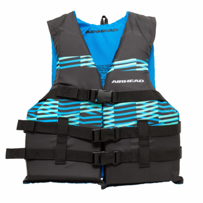 AIRHEAD SPORTS GROUP 30092-03-A-BKTL Life Vest, Blue/Black, Youth