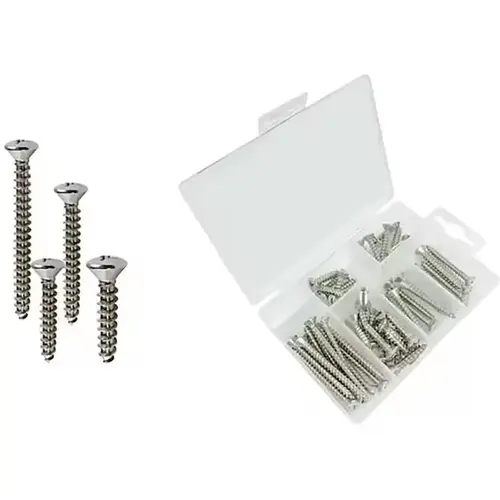 Stainless Steel Oval Head Tapping Screw Kit - 48 pcs Stainless Steel Oval Head Tapping Screw Kit - 48 pcs
