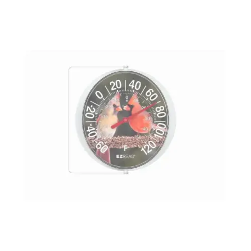 Cardinals Thermometer, 5.5 In. Dial Cardinals Thermometer, 5.5 In. Dial