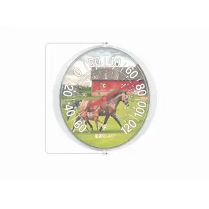 HEADWIND CONSUMER PRODUCTS 840-0118 Horses & Barn Thermometer, 5.5 In. Dial