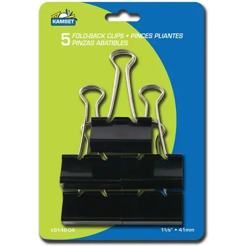 1.63" Binder Clips 5/CD