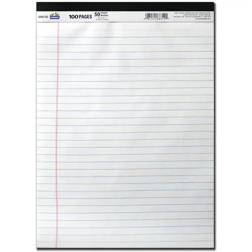 8.5" x 11" White Legal Pad 8.5" x 11" White Legal Pad