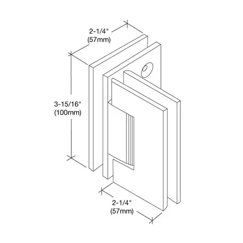 Dark Brushed Bronze Vienna 092 Series 90 Degree Glass-to-Glass Hinge Dark Brushed Bronze Vienna 092 Series 90 Degree Glass-to-Glass Hinge