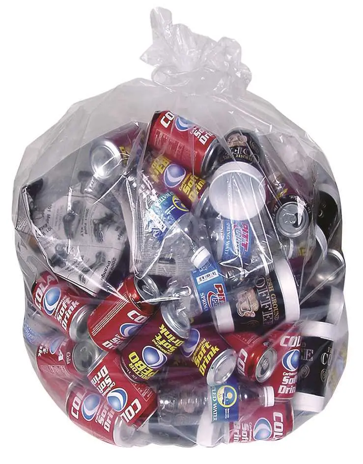BERRY PLASTICS CORP 45 Gal. 0.9 mil 40 in. x 46 in. Clear Low-Density Trash Bags CLR - pack of 100 LBR4046XC BERRY PLASTICS CORP 45 Gal. 0.9 mil 40 in. x 46 in. Clear Low-Density Trash Bags CLR - pack of 100 LBR4046XC
