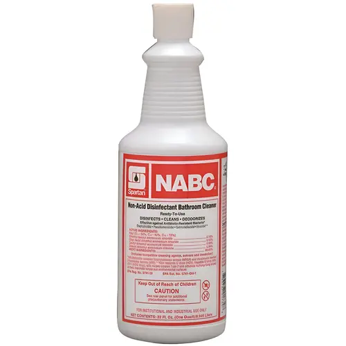 NABC 1 Quart Floral Scent Restroom Disinfectant Blue-case of 12 NABC 1 Quart Floral Scent Restroom Disinfectant Blue-case of 12