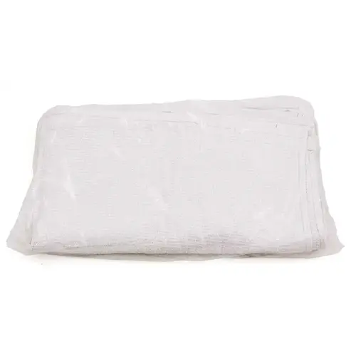 28 oz. 16 in. x 19 in. White Bar Towel Terry (12-Per Pack, )