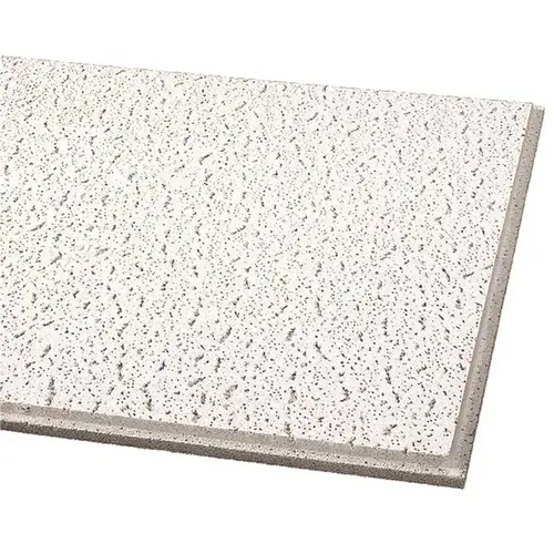 Fissured 2 ft. x 2 ft. Tegular Ceiling Tile ( 64 sq.ft. /Case) White - pack of 16