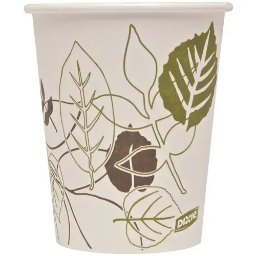 10 oz. Pathways Disposable Hot Paper Cup (1,000 Hot Cups per Case) - pack of 1000