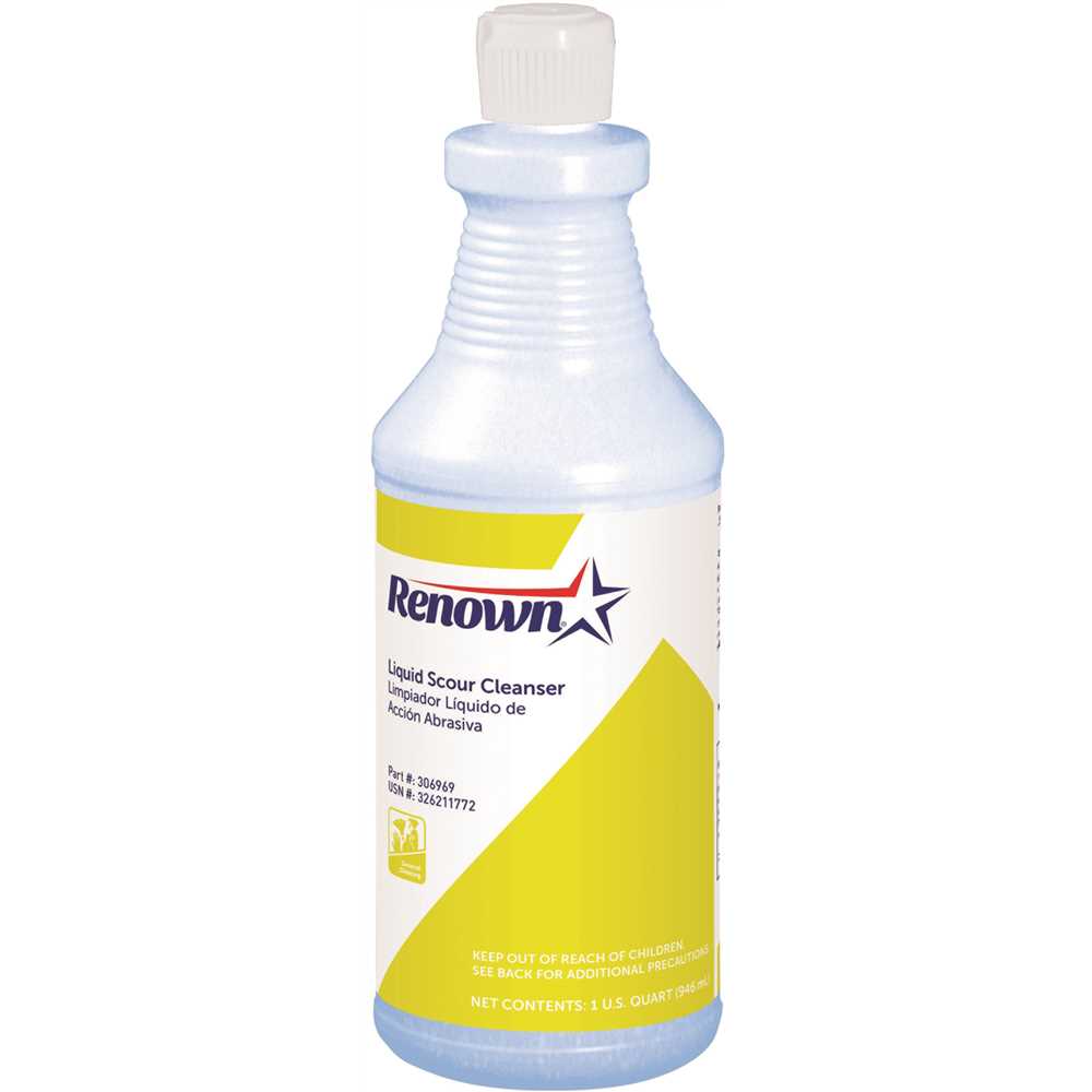 Renown HD1772-12HDSP Liquid Scour Cleanser, 32 oz. White - pack of 12
