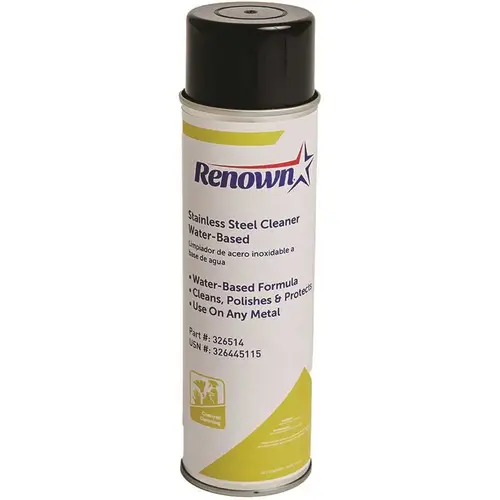 Stainless Steel Cleaner Water Based Aerosol 18 oz. - pack of 12 Stainless Steel Cleaner Water Based Aerosol 18 oz. - pack of 12