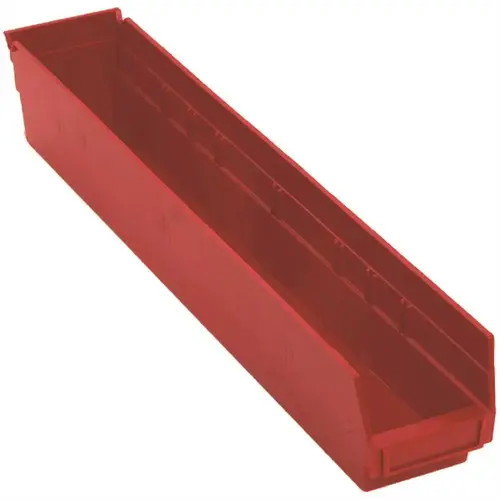 Economy 4 In Red Shelf Bin 23-5/8 X 4-1/8 X 4 In - pack of 16 Economy 4 In Red Shelf Bin 23-5/8 X 4-1/8 X 4 In - pack of 16