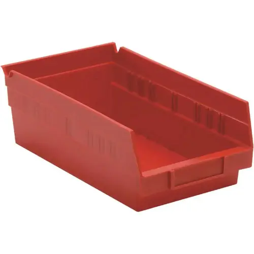 Red 11-5/8 X 6-5/8 X 4 In Economy Shelf Bin - pack of 30 Red 11-5/8 X 6-5/8 X 4 In Economy Shelf Bin - pack of 30