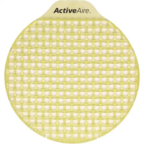 ActiveAire Urinal Screen Citrus Scent Yellow 8.95X8.80X0.52 IN - pack of 12