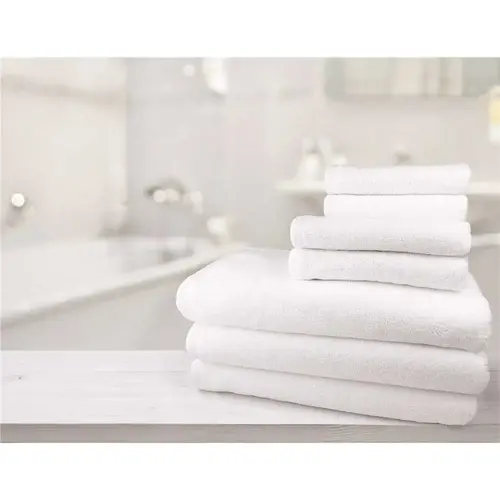 Oxford Platinum 27 in. x 54 in., 15 lbs. Twill Edge Dobby Hem Bathtowel White - pack of 36 Oxford Platinum 27 in. x 54 in., 15 lbs. Twill Edge Dobby Hem Bathtowel White - pack of 36