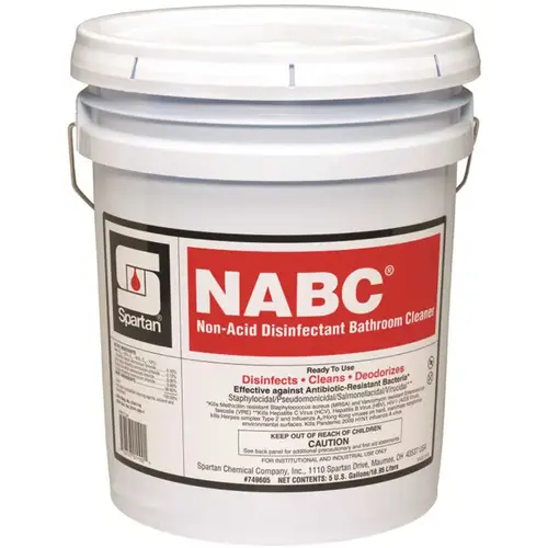 NABC 5 Gallon Floral Scent Restroom Disinfectant Blue