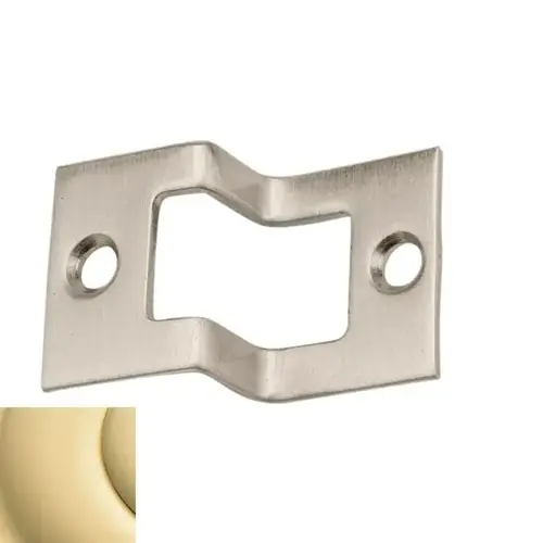 Rabbeted Strike Unlacquered Brass Finish Rabbeted Strike Unlacquered Brass Finish