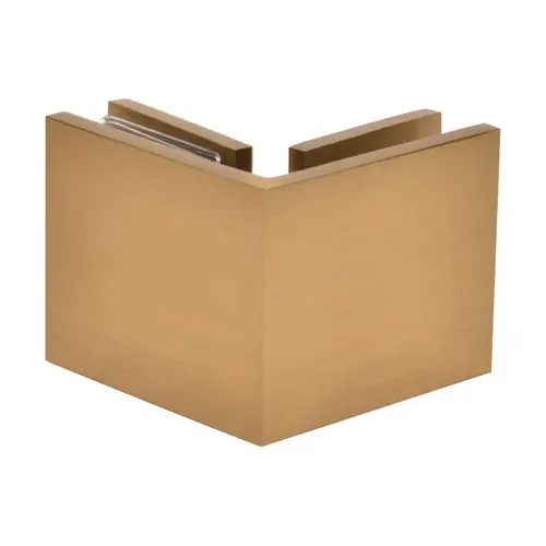 Modern Gold Square 90 Degree Glass-to-Glass Clamp Modern Gold Square 90 Degree Glass-to-Glass Clamp